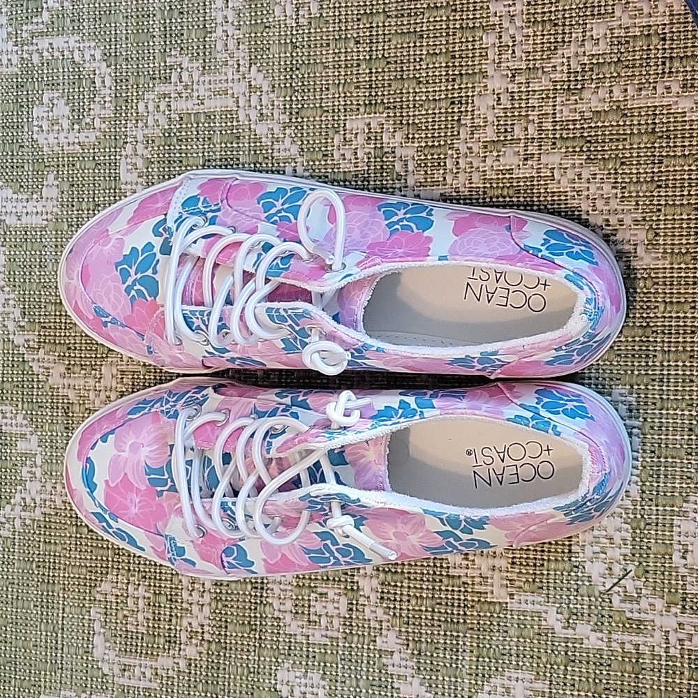 Ocean Coast canvas sneakers, Women's size 9, never worn